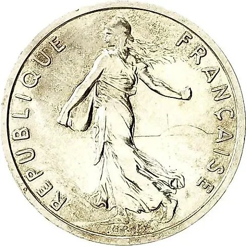 1/2 Franc 1977 [France] — 1