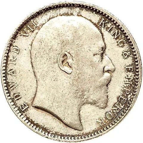 1 Rupee 1904, No Mint Mark [India / British India] — 1
