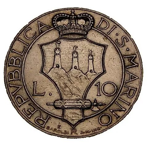 10 Lire 1931 [San Marino] — 1