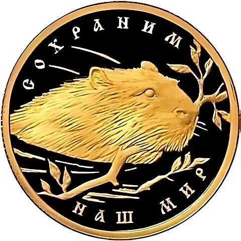 50 рублей 2008, ММД, бобр Proof — 1