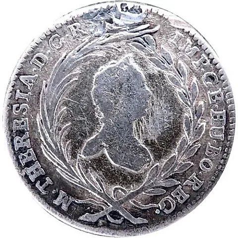 10 Kreuzer 1754-1765, Maria Theresa - Eagle with Styrian Coat of Arms [Austria] — 1