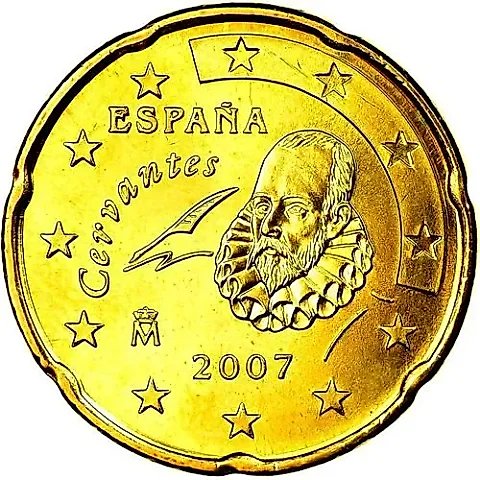 20 Euro Cents 2007-2009 [Spain] — 1