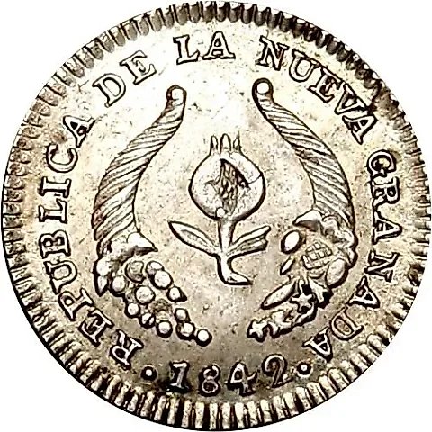 ½ реала 1838-1848 [Колумбия] — 1