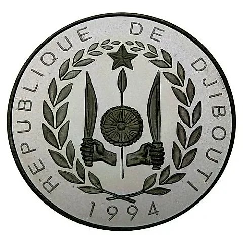 100 Francs 1994, Football [Djibouti] Proof — 1