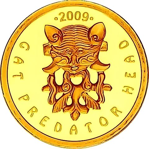 50 Tenge 2009, Predator and Deer [Kazakhstan] Proof — 1