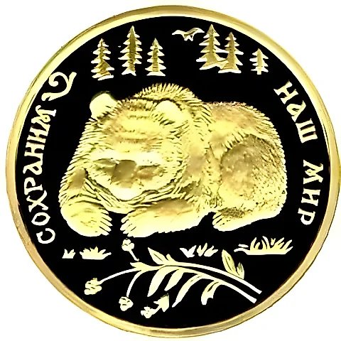 100 Rubles 1993, MMD, Bear Proof — 1