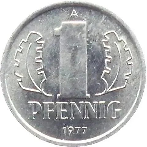 1 Pfennig 1977, A [Germany / GDR] — 1