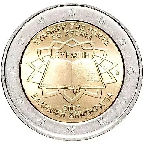 2 евро 2007, Римский договор, Словения [Словения] — 1