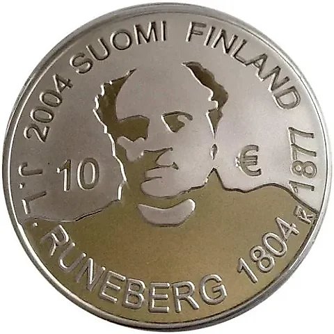 10 евро 2004, Рунеберг [Финляндия] — 1