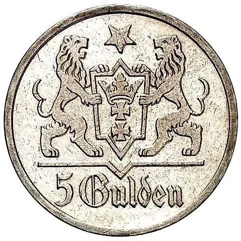 5 гульденов 1927 [Германия / Данциг] — 1