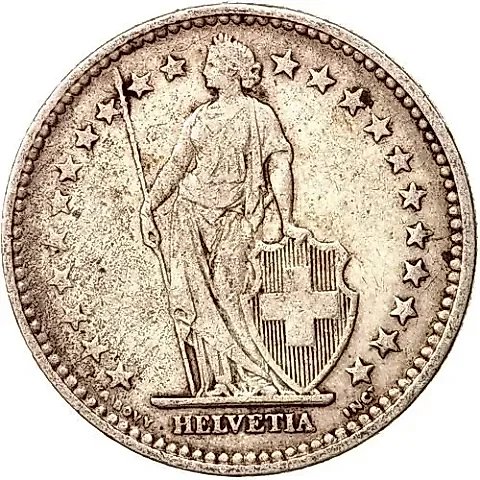 2 франка 1910 [Швейцария] — 1