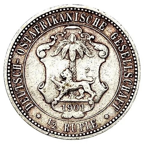 1/2 Rupee 1901 [German East Africa] — 2