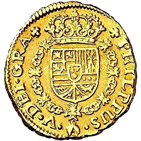 1 Escudo 1701-1726, Mint Mark "S" - Seville [Spain] — 1