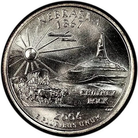 25 центов 2006, D, Небраска [США] — 1