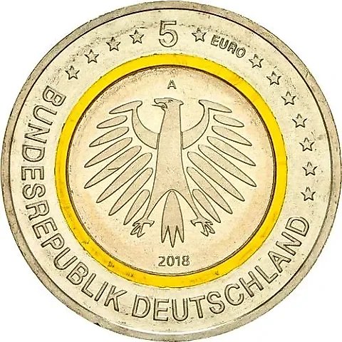 5 euro 2018, A, Subtropical Zone [Germany] — 1