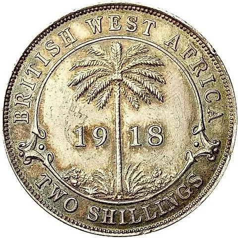 1 Shilling 1918 [British West Africa] — 2