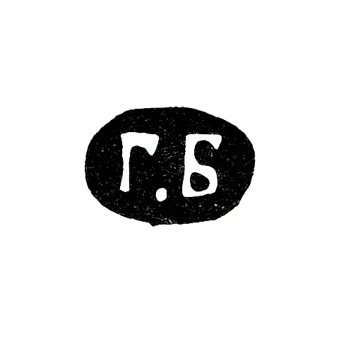 Master's Mark of Heinrich Ludwigovich Blyutenklepper - Moscow - initials "G.B" - 1893-1897