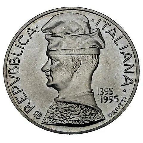 5000 Lire 1995, 600th Anniversary of the Birth of Pisanello [Italy] Proof — 1