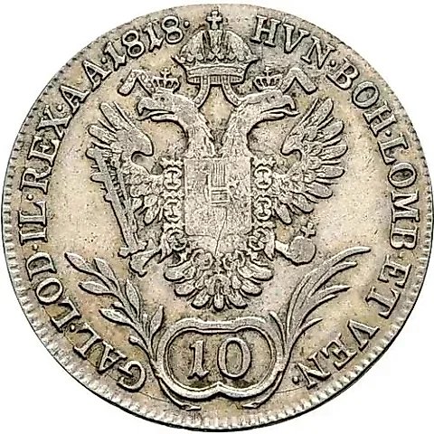 10 Kreuzer 1817-1824 [Austria] — 2