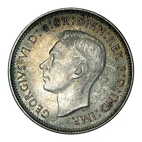 1 Shilling 1943, No Mint Mark [Australia] — 1