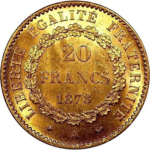 20 франков 1878 [Франция] — 1