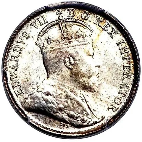 5 Cents 1902, H, Mint Mark: "H" - Birmingham [Canada] — 1