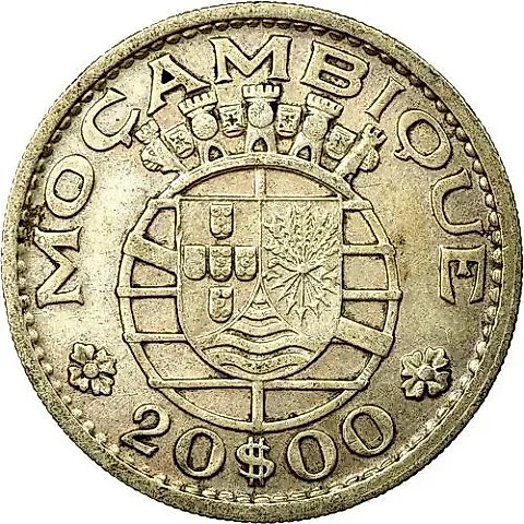20 Escudos 1955 [Angola] — 1