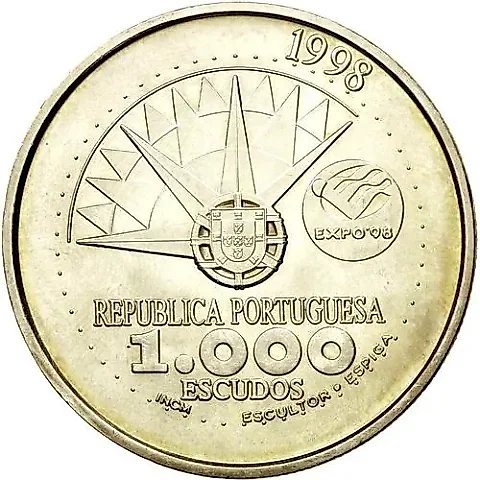 1000 эскудо 1998, океаны [Португалия] — 1