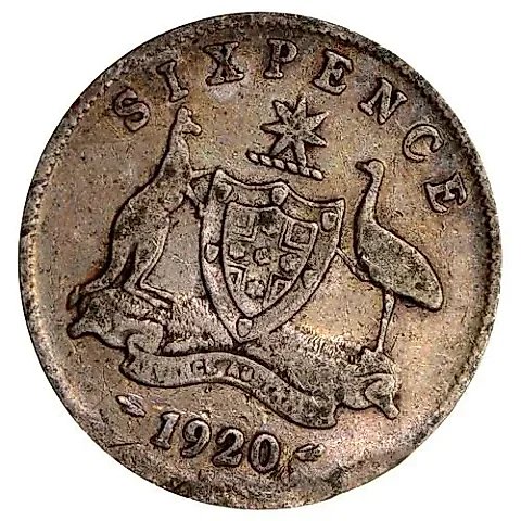 6 пенсов 1920 [Австралия] — 2