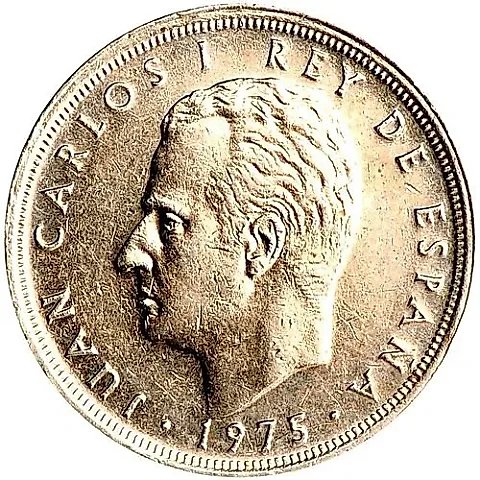 5 песет 1975, Футбол [Испания] — 1