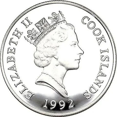 50 долларов 1992, Вымирающие виды - Бабочка вице-король [Острова Кука] — 1