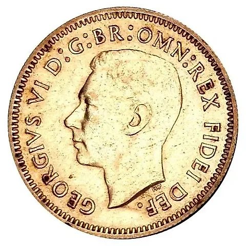 Sixpence 1951, PL, mint mark: "PL" - London [Australia] — 1