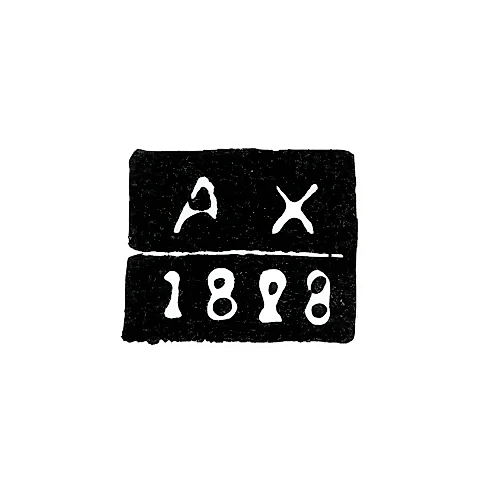 Kiev Assay Master's Mark - Alexander Mikhailovich Khatsky - initials "AKh" - 1825-1851