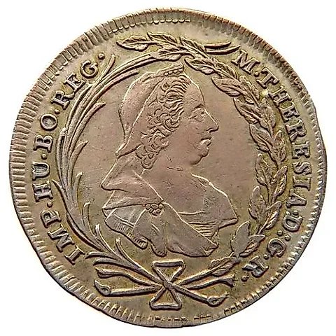 10 Kreuzer 1770-1780, Maria Theresa - Hall in Tirol [Austria] — 1