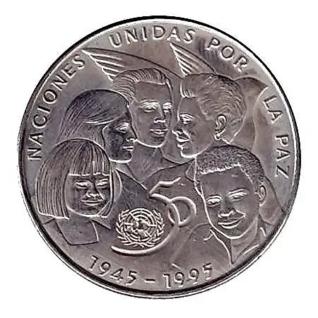 1 песо 1995, ООН [Куба] — 2