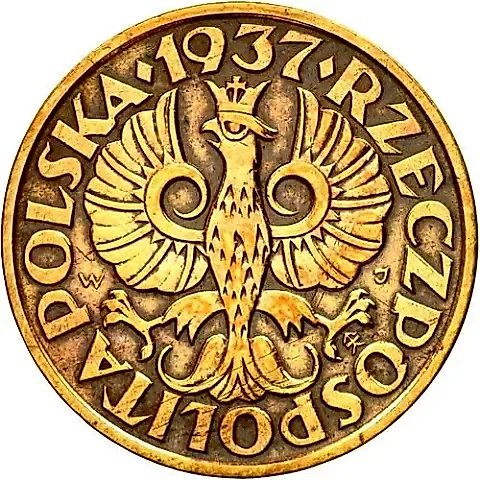 2 гроша 1937 [Польша] — 1