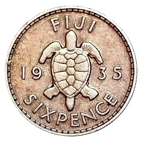 6 Pence 1935 [Fiji] — 2