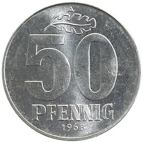 50 Pfennig 1968, A [Germany / GDR] — 1