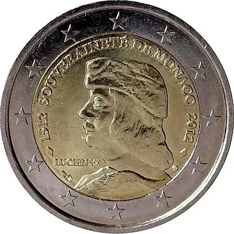 2 Euro 2012, 500 Years of Independence of Monaco [Monaco] — 1