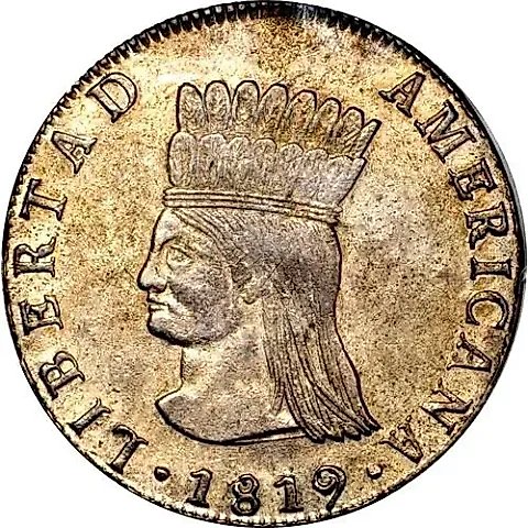 8 реалов 1819-1821 [Колумбия] — 1