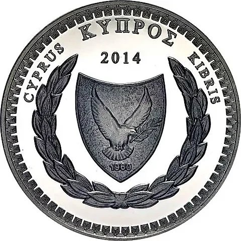 5 евро 2014, Костас Монтис Кипр [Кипр] Proof — 1