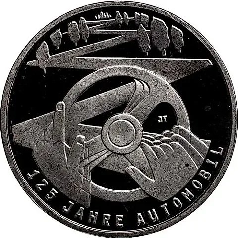 10 евро 2011, F, 125 лет автомобилю [Германия] — 1