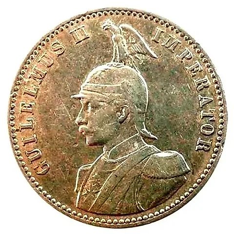 1/2 Rupee 1913, A, Mint Mark "A" - Berlin [German East Africa] — 1