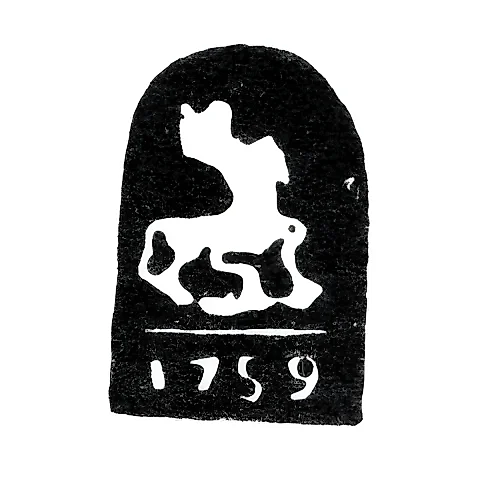 Городское клеймо Москвы 1759 г. "Георгий Победоносец"