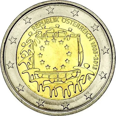 2 Euro 2015, 30 Years of the Flag, [Austria] — 1