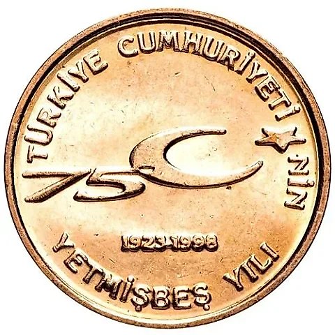 100,000 Lira 1999, 75th Anniversary of the Turkish Republic [Turkey] — 1