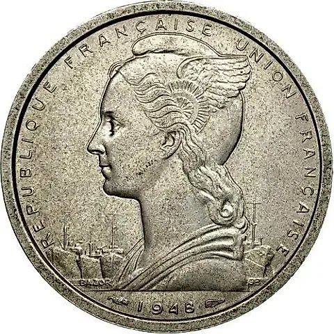 2 Francs 1948 [French West Africa] — 1