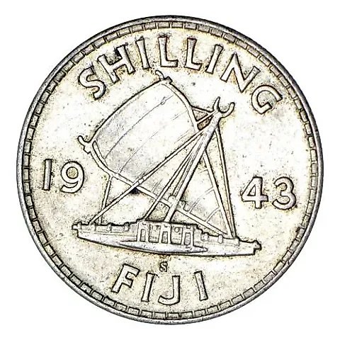 1 Shilling 1943 [Fiji] — 2