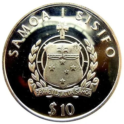 10 Tala 2003, XXVIII Summer Olympic Games, Athens 2004 [Samoa] Proof — 1