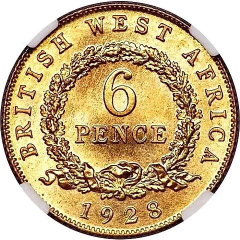 6 Pence 1928 [British West Africa] — 2